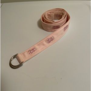 LL Bean Pink Lobster print belt